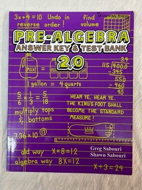 Teaching TextBooks PRE Algebra Text And Answer Keys VER. 2.0 Math Homeschool